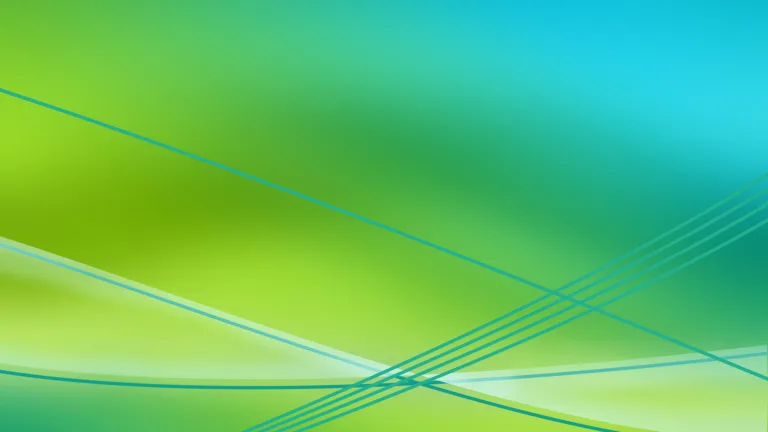 A green, neon green and cyan gradient background with multiple diagonal lines of light blue criss-crossing near the bottom edge.