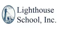 Logo with an image of a lighthouse and letter to the right